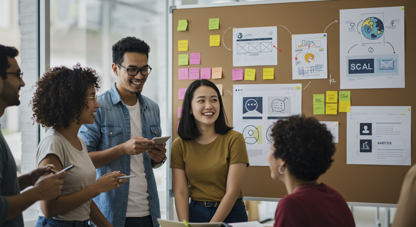 Equipo de Fundación CREAR en una reunión de planificación